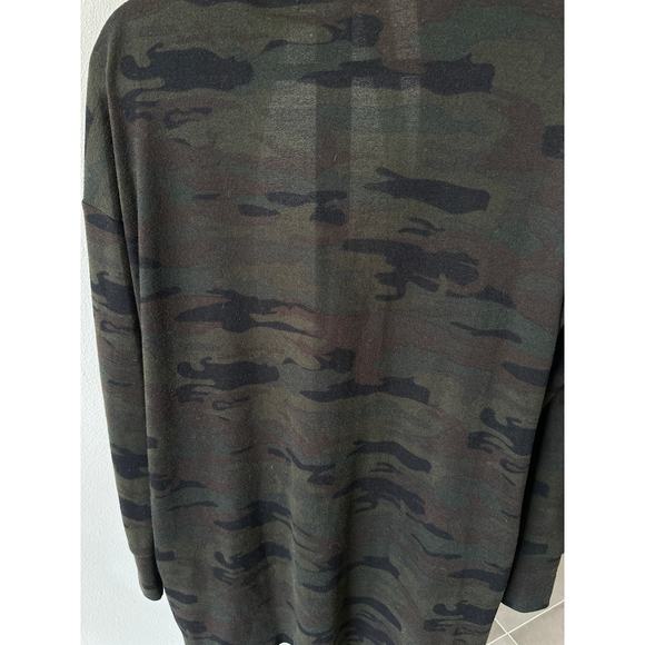 Sanctuary Anthropologie Size Medium Green Camo Long Cardigan Sweater Casual - Picture 7 of 8